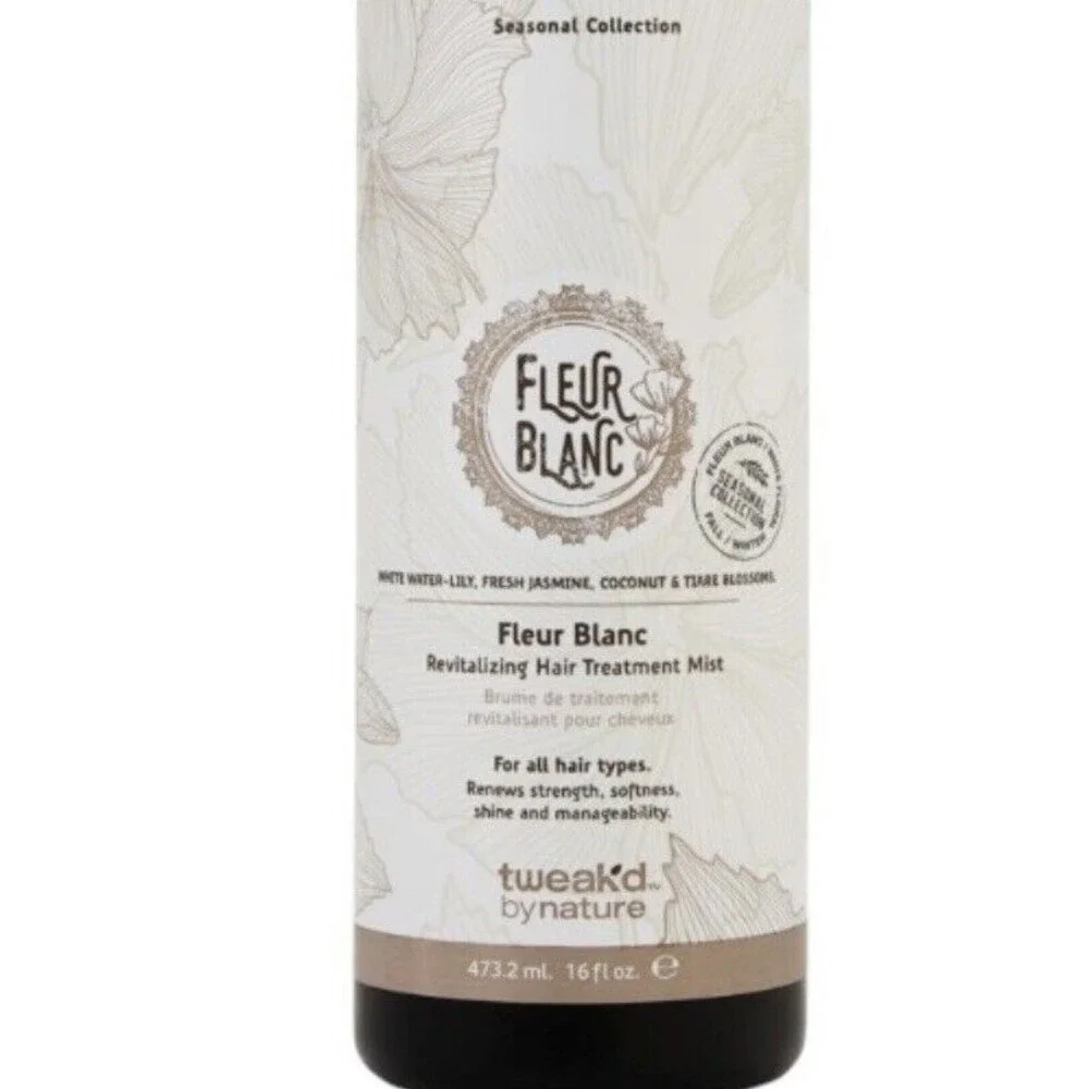 Tweak'd By Nature Fleur Blanc Revitalizing Hair Treatment Mist SEALED w/SPRAYER - Picture 2 of 3